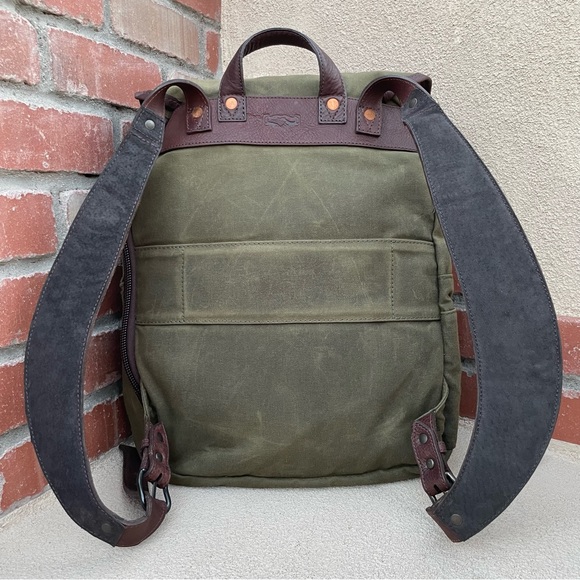 🆕 Mission Mercantile Leather Goods CAMPAIGN WAXED CANVAS BACKPACK | All Purpose - Picture 7 of 15